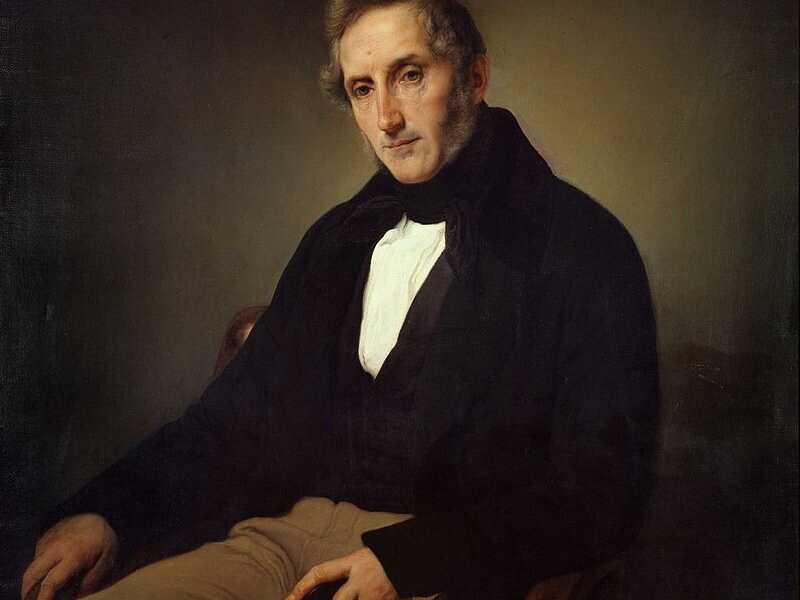 Ritratto di Alessandro Manzoni dipinto da Francesco Hayez (1841) -  Pinacoteca di Brera &nbsp;<br />