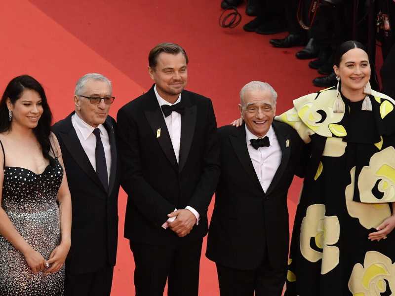 <span style="color: rgb(8, 8, 8); font-family: Lato, sans-serif; font-size: 14px;">Il cast di Killer of the Flower Moon con Martin Scorsese (Kristy Sparow / Getty Images)</span>