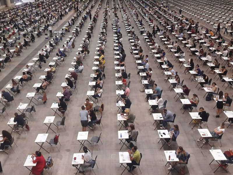 La sede d'esame del concorso per navigator nel 2019 (LaPresse)
