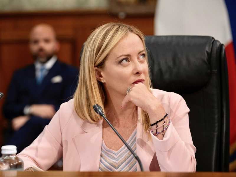 Giorgia Meloni (foto LaPresse / Palazzo Chighi / Filippo Attili)