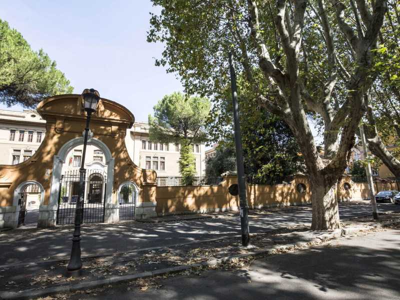 &nbsp;Viale delle Milizie, liceo Mamiani (foto LaPresse - Andrea Panegrossi)<br />