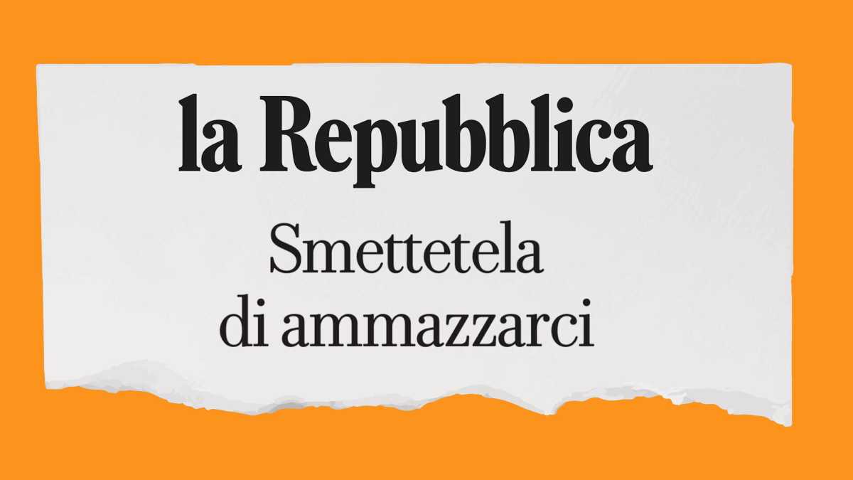 Immagine di Non tutti i maschi sono assassini, cara Rep.