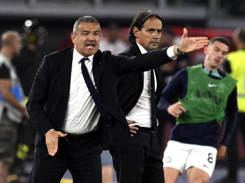 Massimiliano Farris e Simone Inzaghi (foto Italy Photo Press)