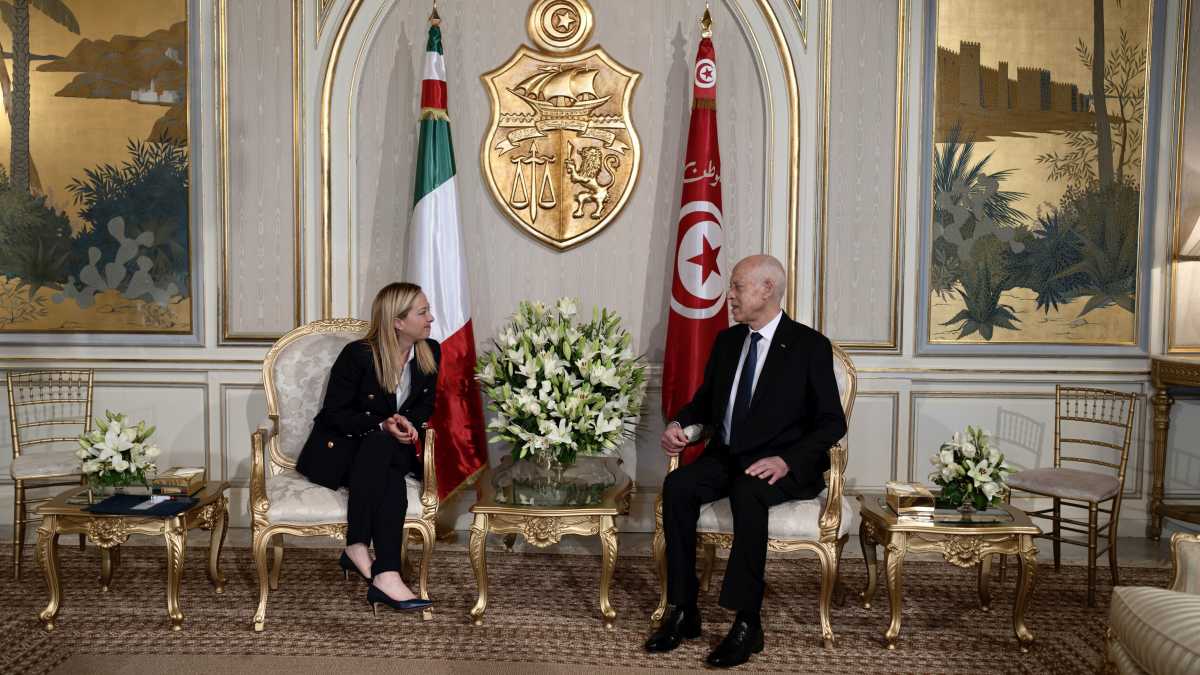 Immagine di Meloni in Tunisia: "Sforzo dell'Italia fondamentale per l'accordo con il Fmi"