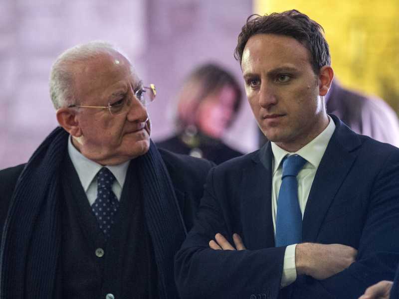 Vincenzo e Piero De Luca (foto LaPresse)