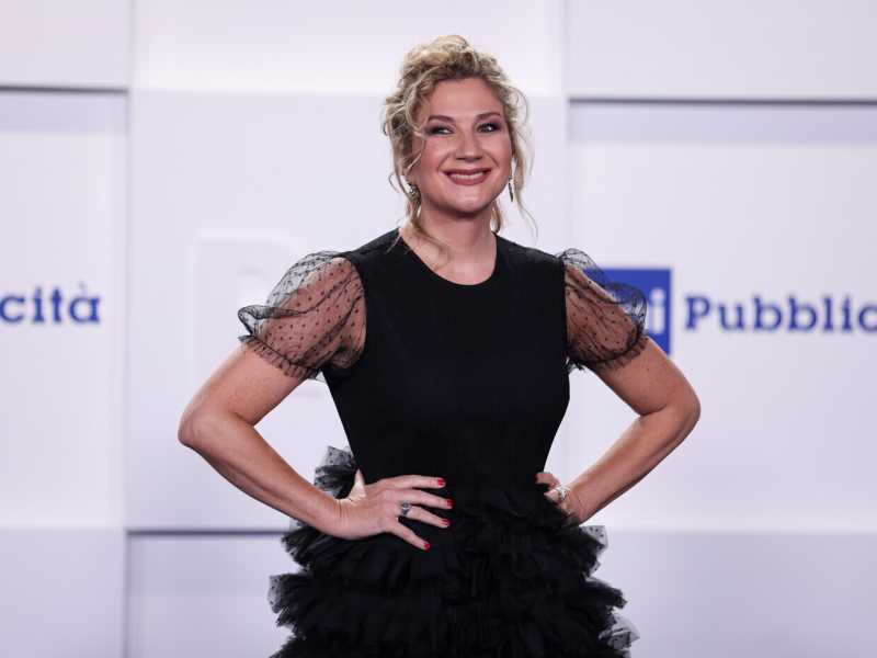 Serena Bortone al red carpet per la presentazione dei palinsesti Rai 2022 (foto LaPresse)<br />