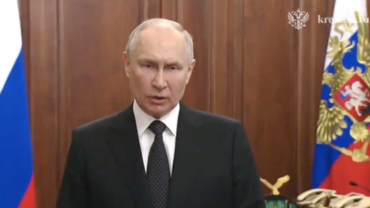 Immagine di Putin taglia con Prigozhin