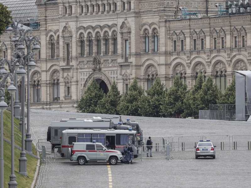  Le misure di sicurezza a Mosca (Foto Ansa)