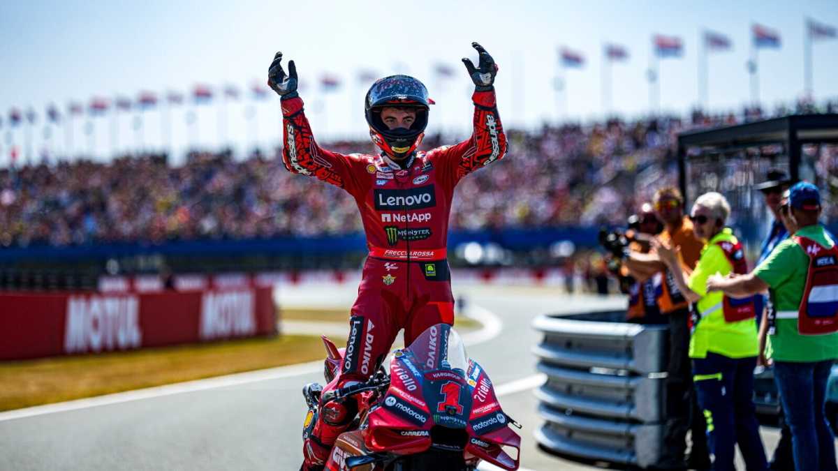Immagine di La metamorfosi di Bagnaia passa da Assen