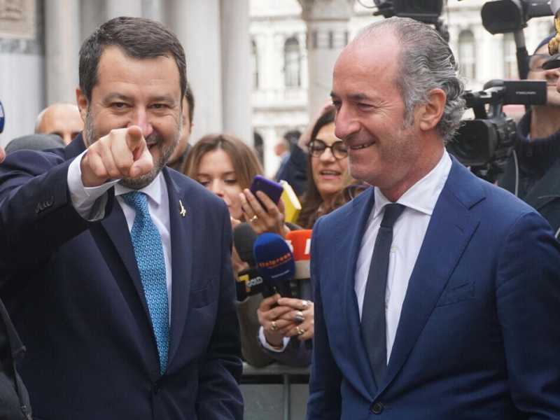 Salvini apre al quarto mandato di Zaia, e così lo tiene in pugno