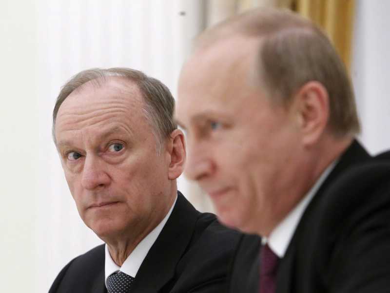 Nikolai Patrushev e Vladimir Putin (Ansa)&nbsp;<br />