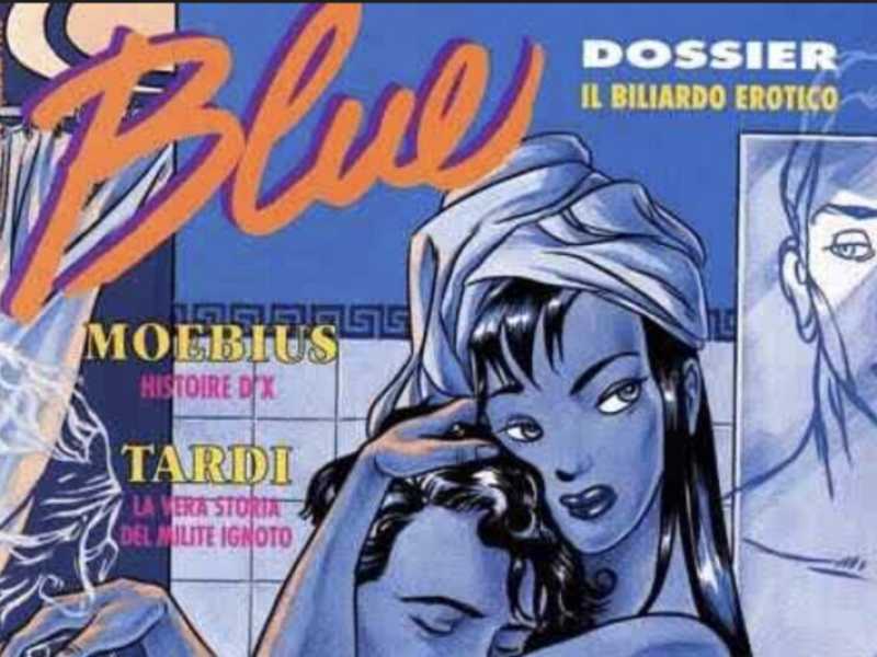 Una copertina di "Blue" edito da Francesco Coniglio