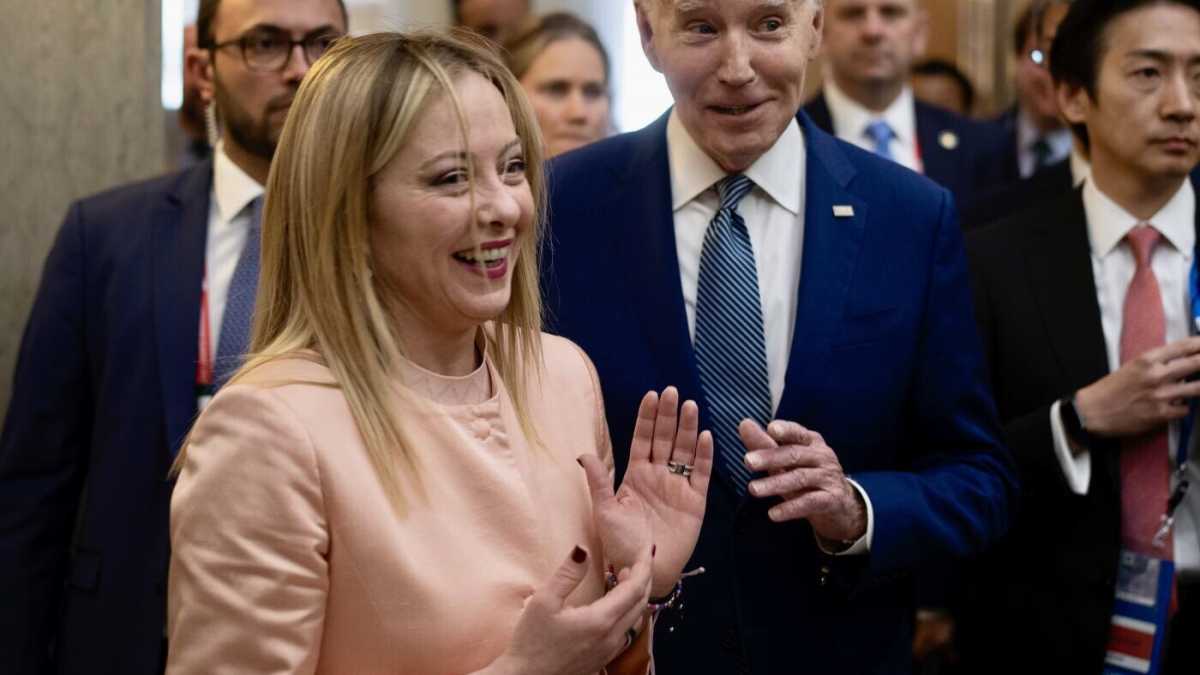 Immagine di Biden e Meloni sono in sintonia, sulla Via della Seta Washington vuole garanzie