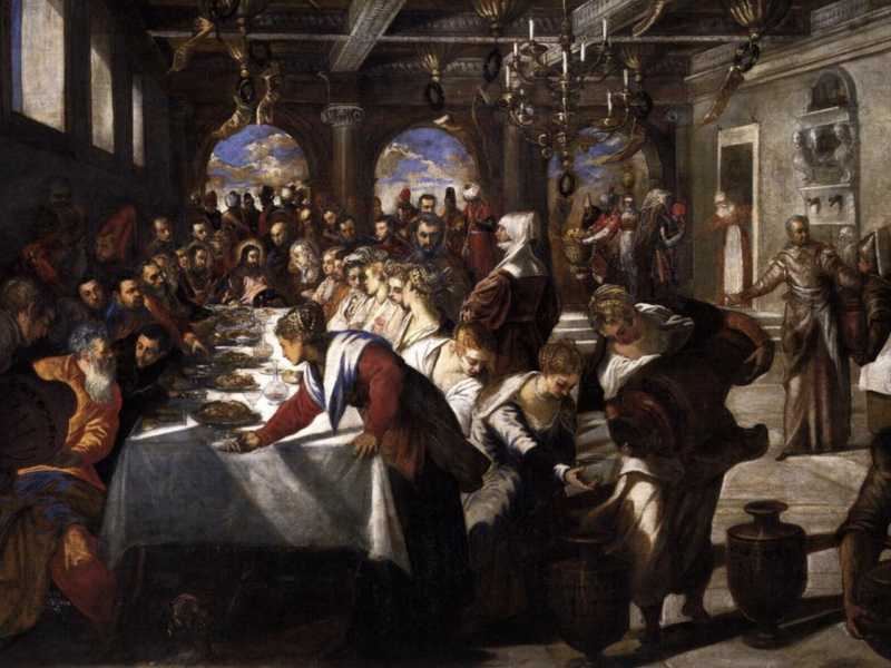 Jacopo Tintoretto, "Le nozze di Cana" (Wikipedia)