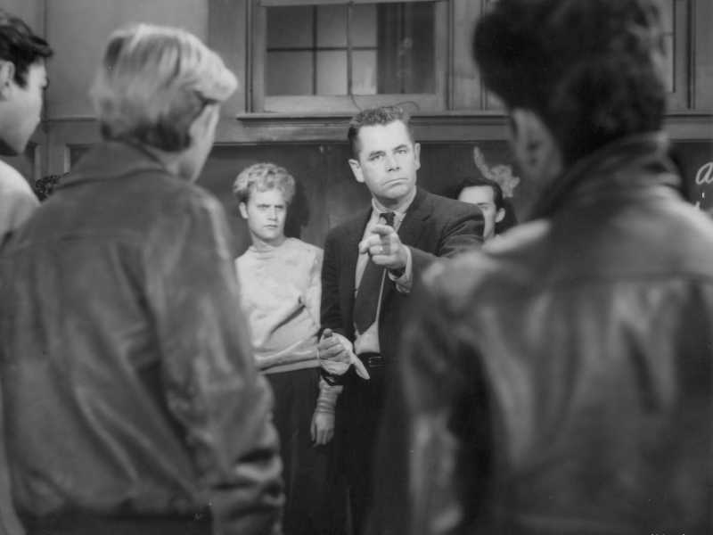 Una scena di "Il seme della violenza" (Blackboard Jungle), film del 1955 diretto da Richard Brooks&nbsp;<br />