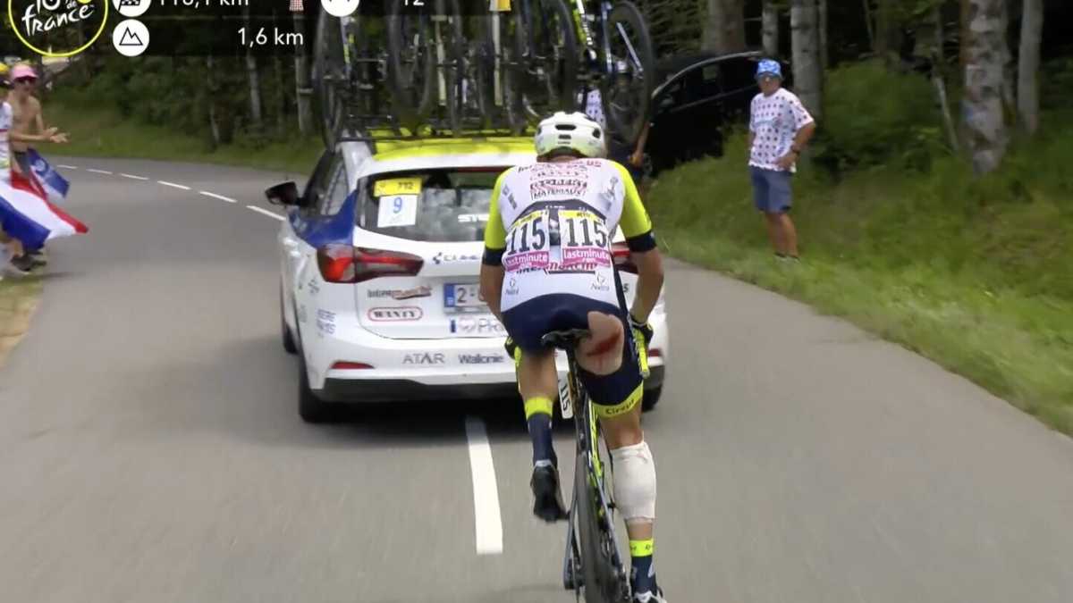 Immagine di L'impresa dolorosa di Adrien Petit al Tour de France