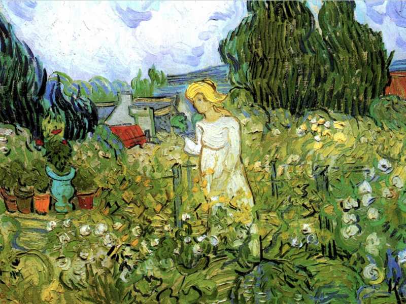 Vincent van Gogh, "Marguerite Gachet nel giardino" (Wikipedia)