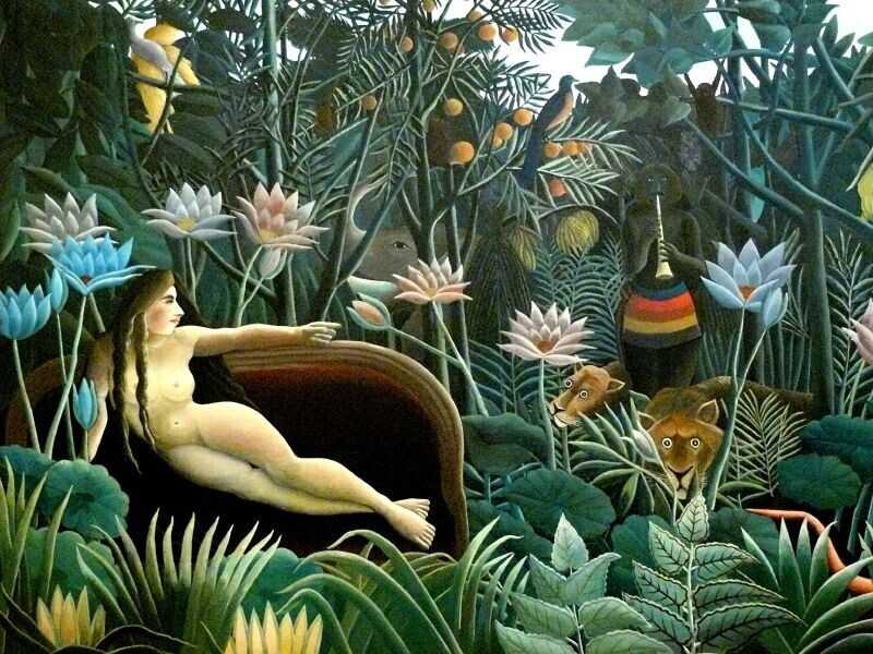Dettaglio da &ldquo;Il sogno&rdquo; di Henri Rousseau, 1910 (Museum of Modern Art, New York)&nbsp;<br />