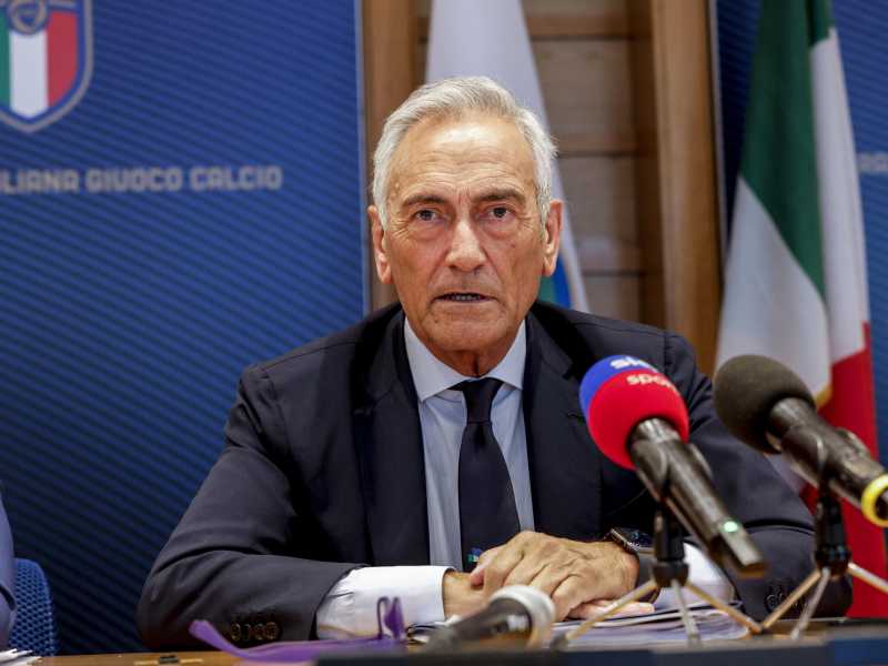 Il presidente Figc Gabriele Gravina (Ansa)