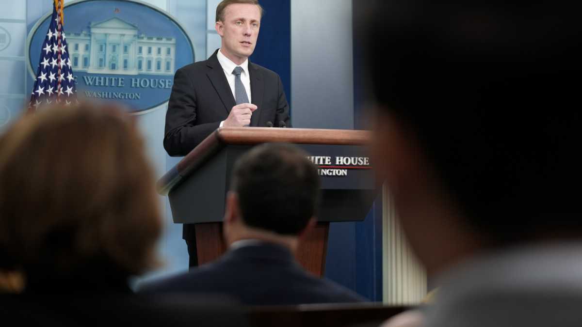 Immagine di Sullivan a Riad. Trattative di stabilizzazione con Israele