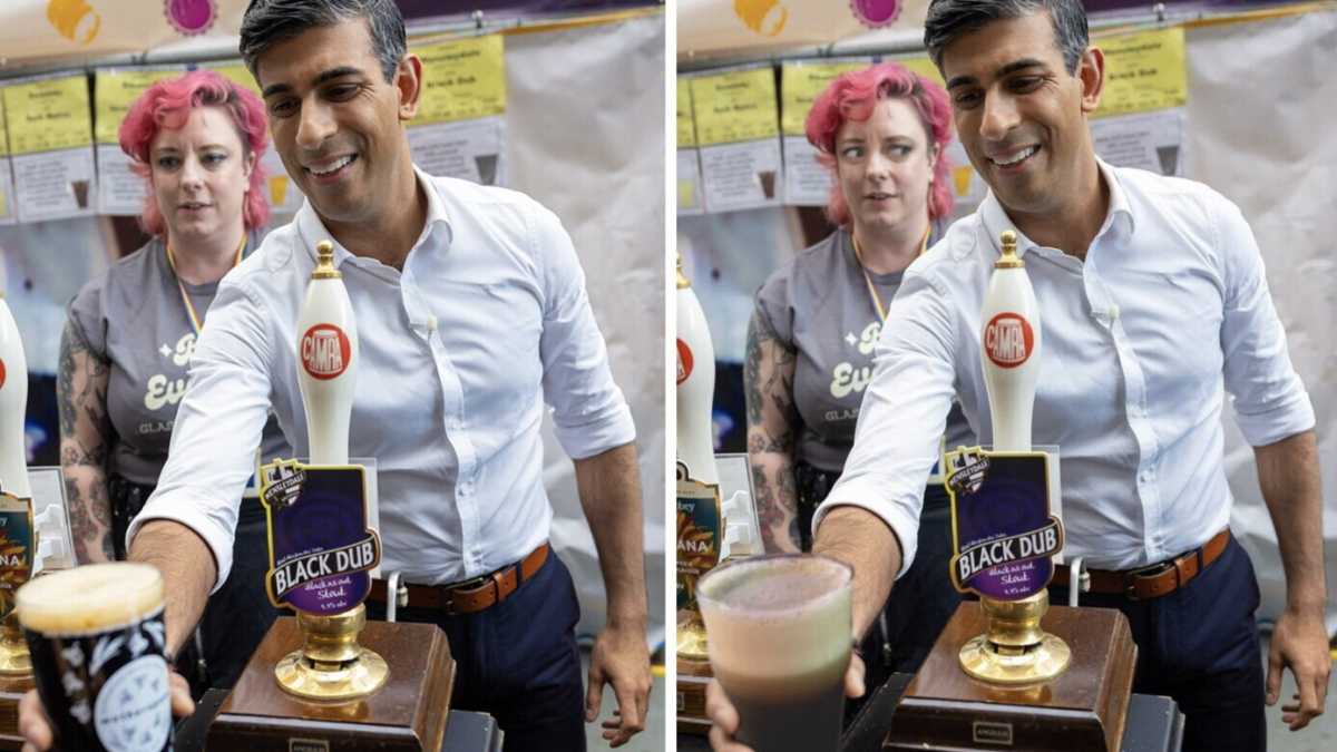 Immagine di Cosa ci insegna la birra (fake) di Rishi Sunak
