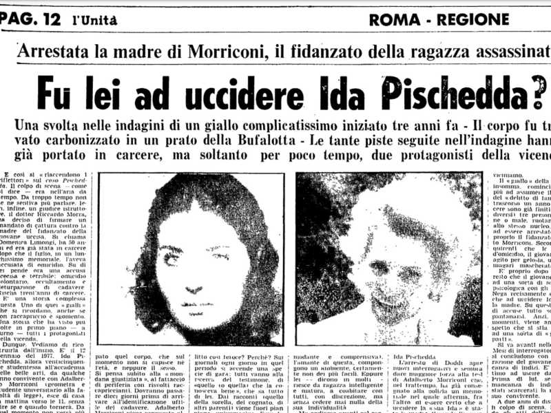 1977, quel corpo nel fango: il delitto irrisolto di Ida Pischedda