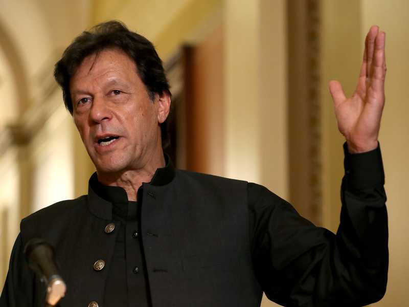 Imran Khan a Capitol nel 2019 (foto Chip Somodevilla/Getty Images) <br />