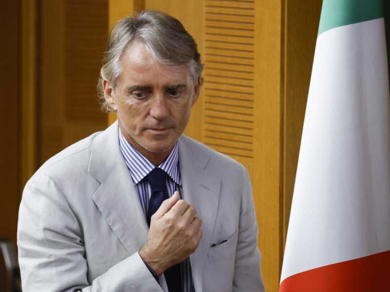 Roberto Mancini, foto Ansa