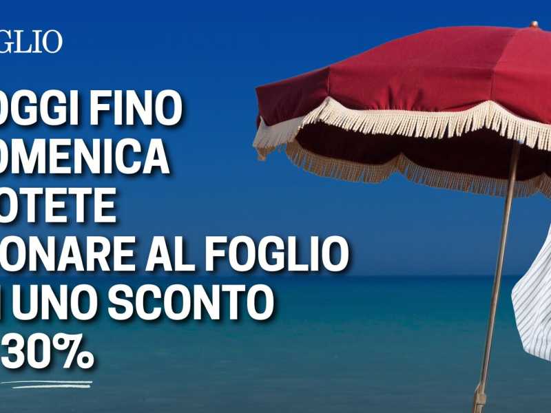 Abbonati al Foglio con il 30% di sconto: scopri l'offerta