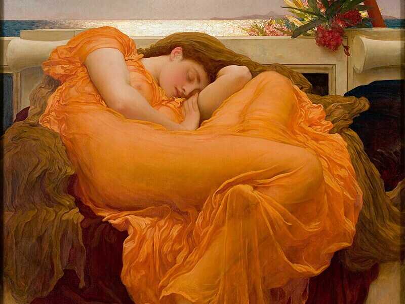 Frederic Leighton, “Flaming June”, 1895 (Wikipedia) <br />