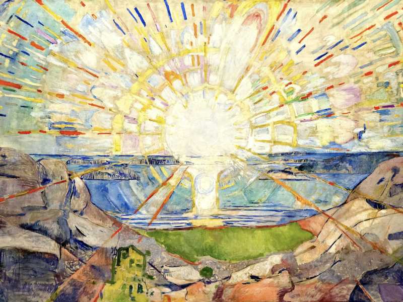 Edvard Munch, "Sole", 1911 (Wikipedia)