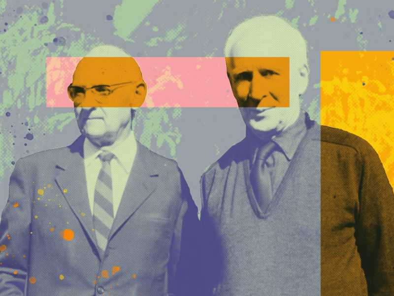 Henri De Lubac e Hans Urs von Balthasar (elaborazione grafica Enrico Cicchetti)&nbsp;<br />