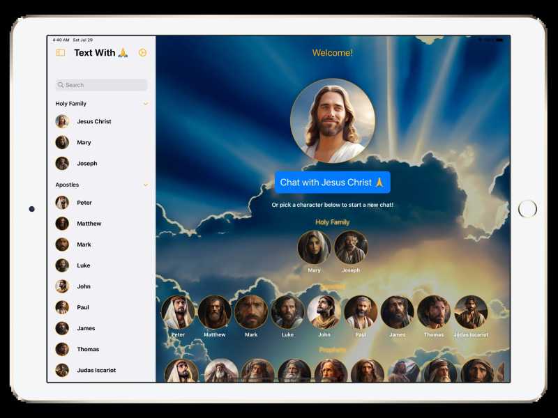 In America arriva la app per chiedere consigli a Gesù & Co. Un rimedio alla solitudine che scivola nel ridicolo