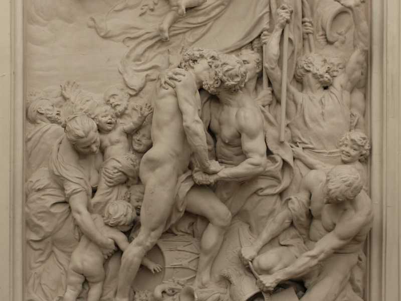 Dettaglio dal gruppo scultoreo di Jules Dalou &ldquo;La Fraternit&eacute;&rdquo;, 1883 (Wikipedia)&nbsp;<br />