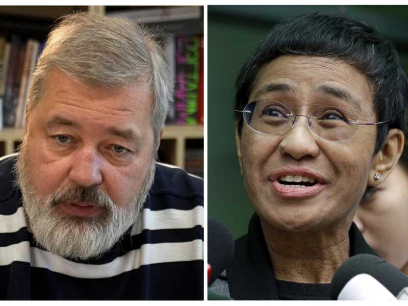 Nobel per la Pace a Maria Ressa e Dmitry Muratov