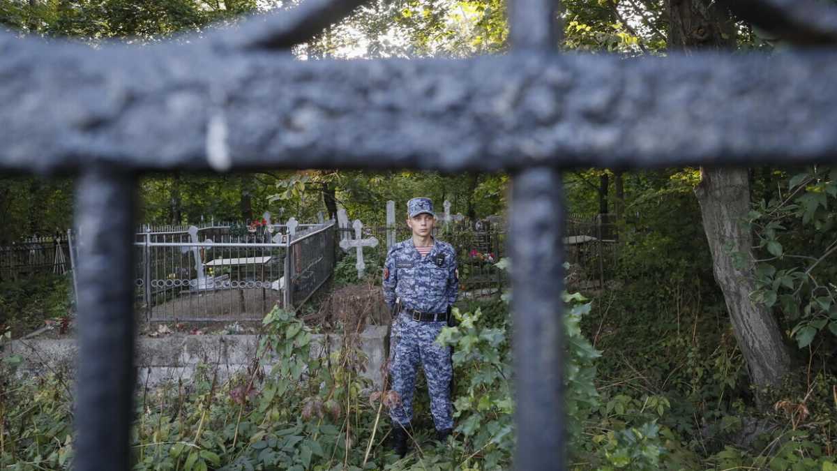 Immagine di Il funerale mercenario di Prigozhin