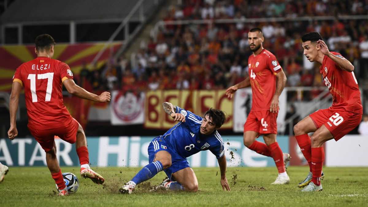 Immagine di L'Italia pareggia con la Macedonia del Nord di fronte a un povero Spalletti