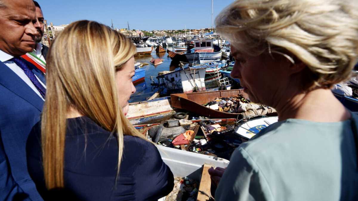 Immagine di Lo show di Ursula e Meloni a Lampedusa rilancia il blocco navale infattibile con Sophia