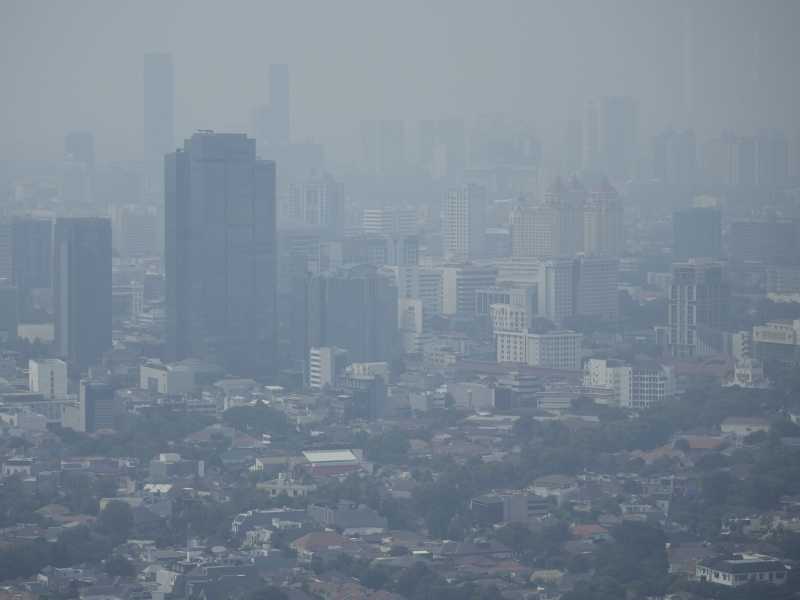 Inquinamento atmosferico a Jakarta, Indonesia (LaPresse)<br />&nbsp;<br />