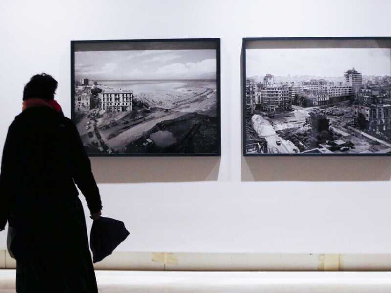 Due opere di Gabriele Basilico al Palazzo delle Esposizioni di Milano - Foto LaPresse