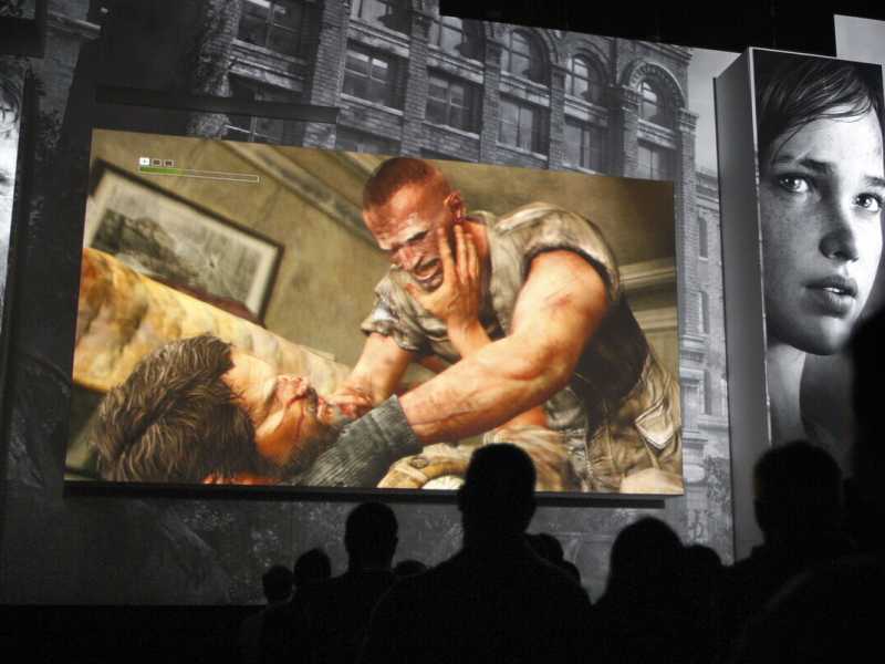 Presentazione di The Last of Us, videogame per PlayStation 3, alla vigilia dell'Electronic Entertainment Expo 2012 (David McNew/Getty Images) <br />