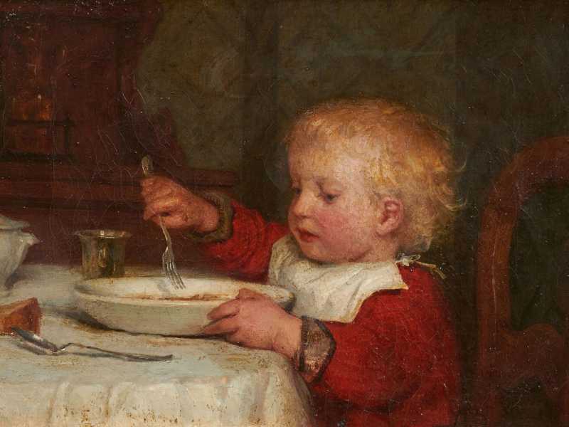 Albert Anker, Ragazzo a tavola, (Ruedi Anker) II <br />