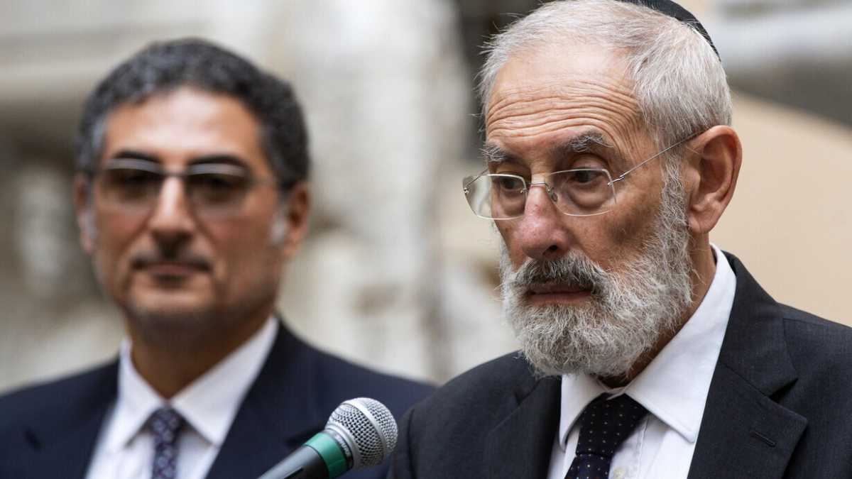 Immagine di Il rabbino Di Segni manda un messaggio al Papa: no a equidistanze inopportune