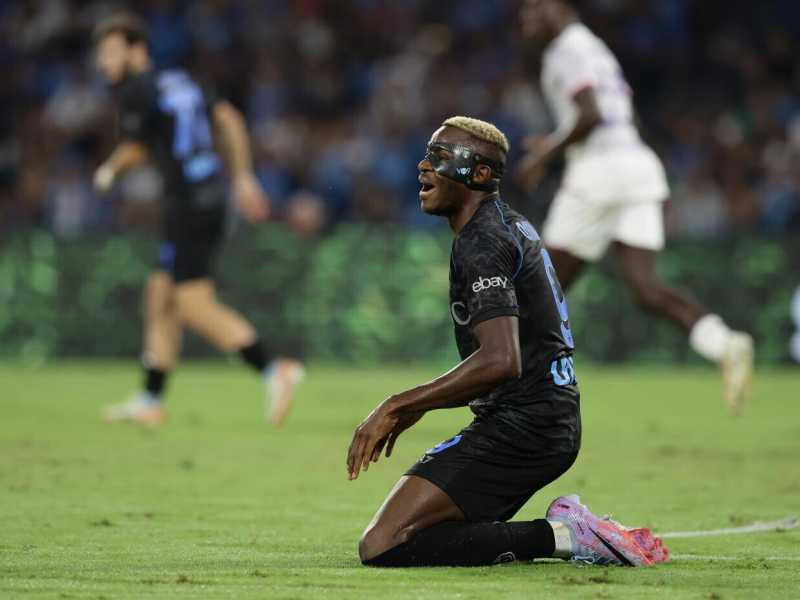 L'attaccante del Napoli Victor Osimhen (foto LaPresse)