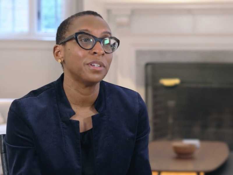 Claudine Gay, presidente di Harvard - screen da un video della pagina Facebook di Harvard<br />