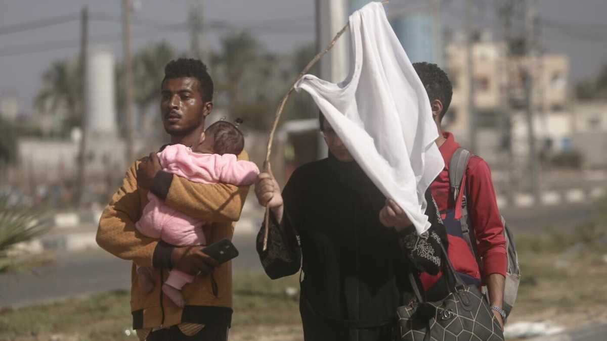 Immagine di Le bandiere bianche a Gaza