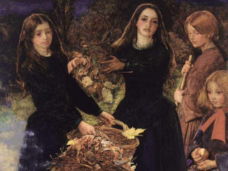 John Everett Millais, "Foglie d'autunno" (Wikipedia)