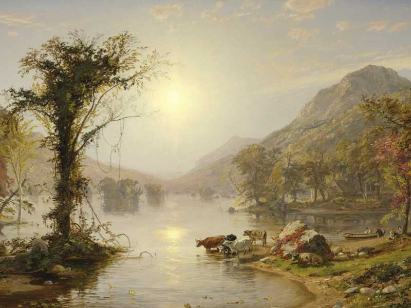 Jasper Cropsey, "Autunno sul lago Greenwood" (Wikipedia)