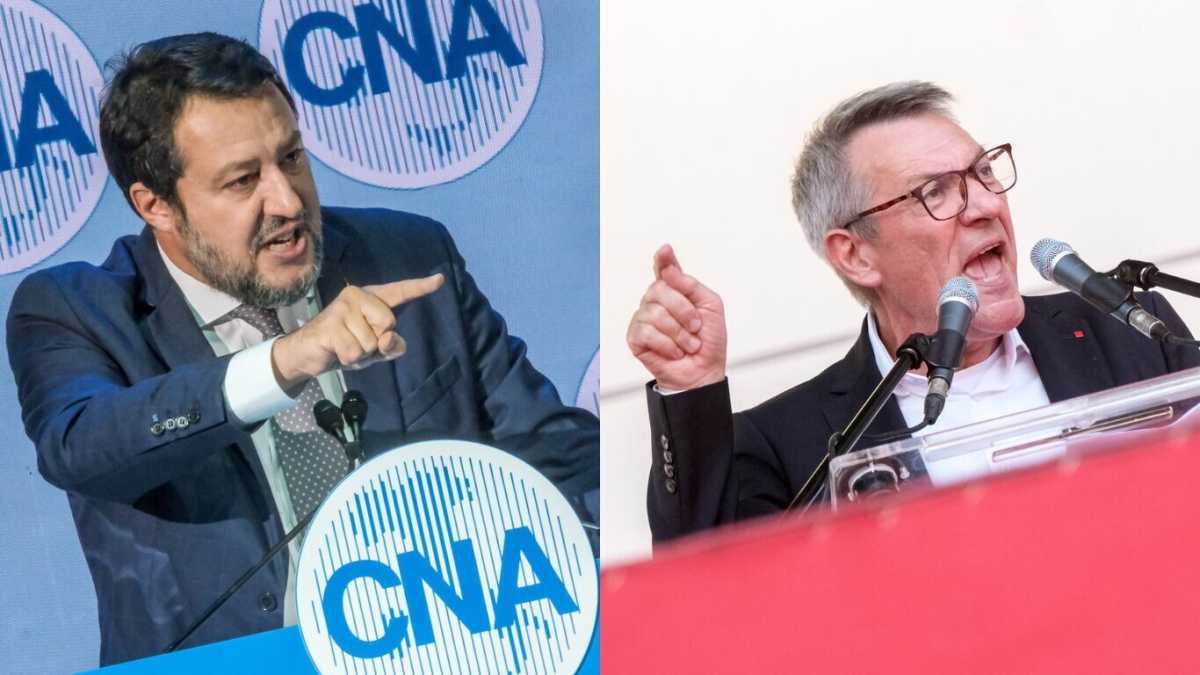 Immagine di Salvini e Landini, gemelli diversi sullo sciopero
