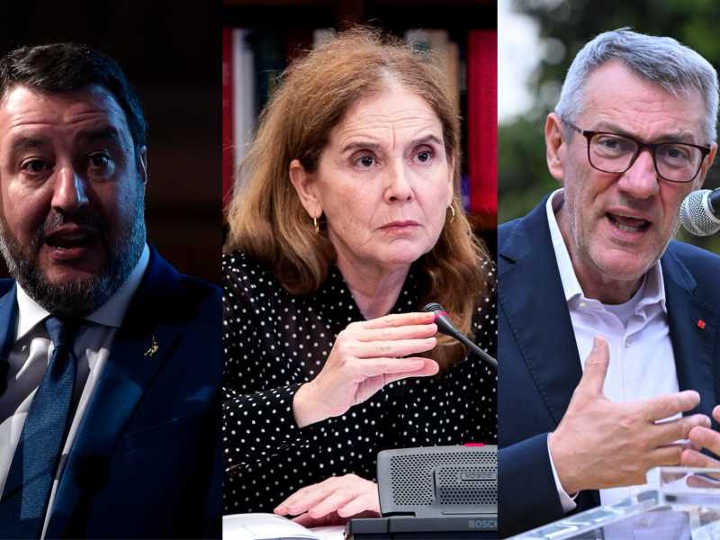 Salvini, Bellocchi, Landini - foto Ansa
